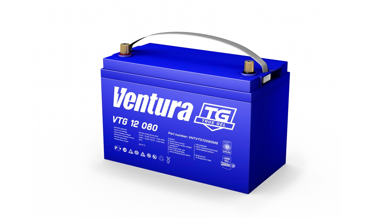 VTG 12-080 (Venturа) 12 В, 100 Ач, гелевая Аккумуляторная батарея